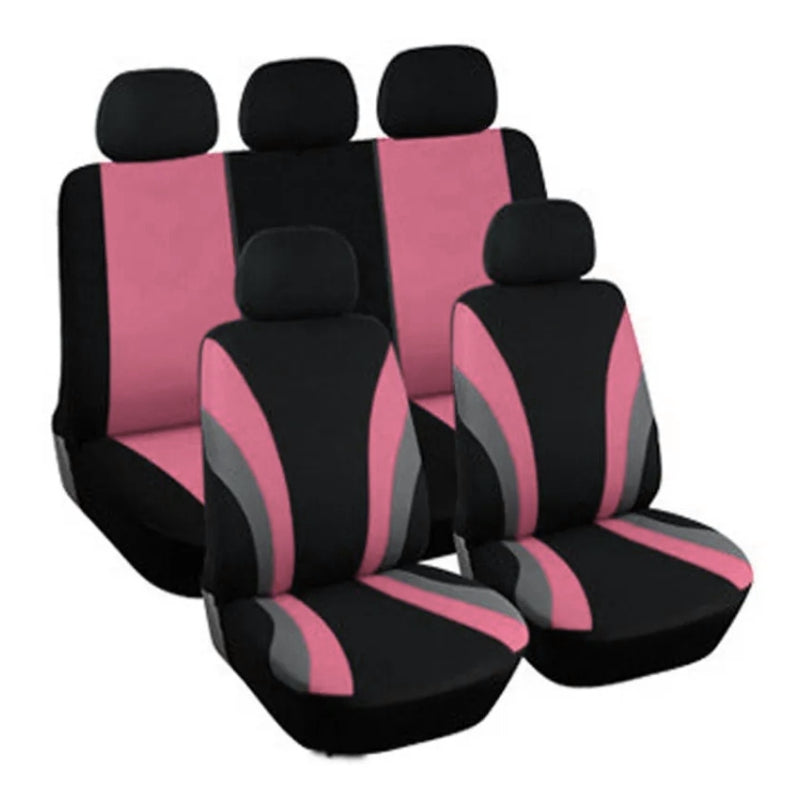 9pcs Tri Mosaic Pattern Car Seat Cover