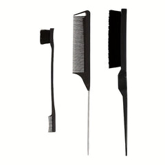 3pcs Teasing Brush Set for Women Dual Edge Eyebrow Brush & Styling Comb