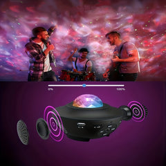 Star Projector Galaxy Night Light Remote Control Music Speaker