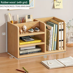 Desktop Mini Small Bookshelf File Desk Storage Shelf Bookcase