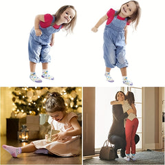 12 Pairs Kids Anti-Skid Crew Socks Breathable Comfy Children's Socks