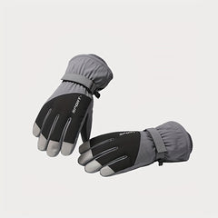 Winter Ski Gloves Men's Warm Touch Screen Windproof Split Finger Gloves