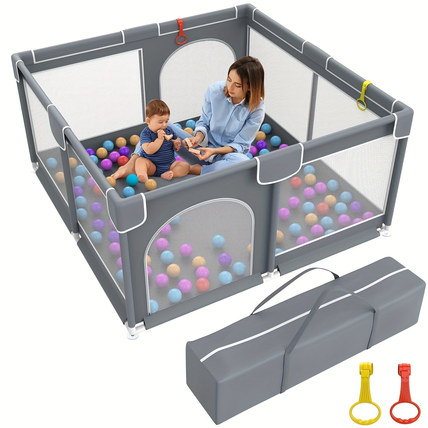 Large Secure Play Yard for Babies & Toddlers