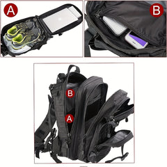 30L Outdoor Backpack Waterproof Camouflage Army Camping Hiking Rucksack