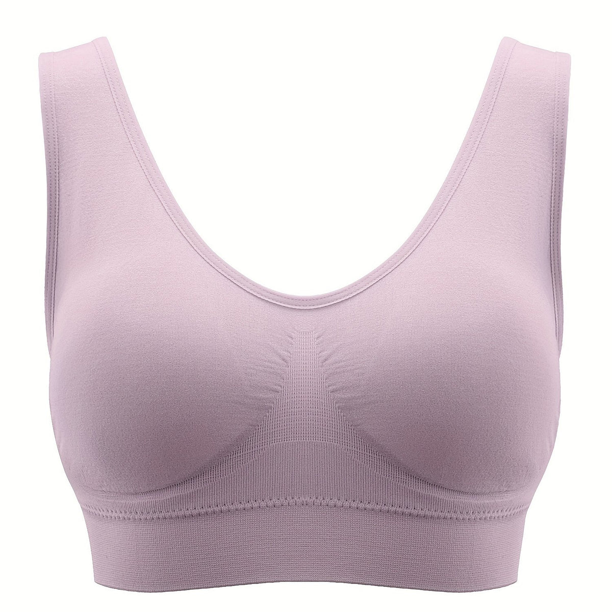  Seamless Ribbed Sports Bra