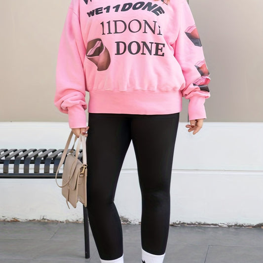  Casual Leggings Women's Plus Solid Fleece High Rise Leggings
