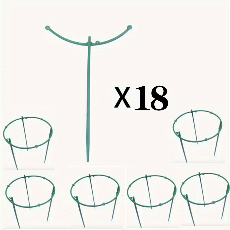 Plant Support Stakes Half Round Cage Holder for Flower Pot Climbing Trellis