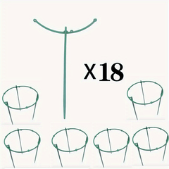 Plant Support Stakes Half Round Cage Holder for Flower Pot Climbing Trellis