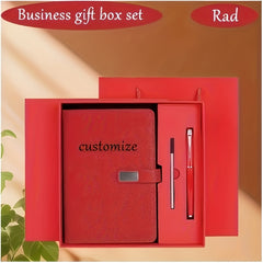 Red Business Stationery Gift Set for Men