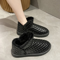 Cozy Short Boot Slip On Winter Snow Shoes Women's Footwear