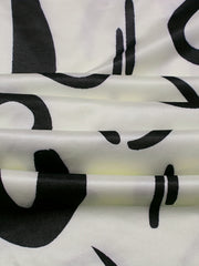Abstract Print Two piece Set Off Shoulder Top & Pants