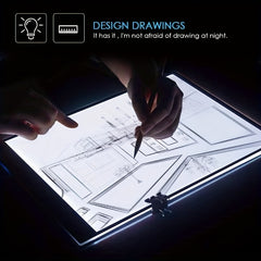 A4 Portable Tracing LED Copy Board Light Box USB Power Copy Drawing Board