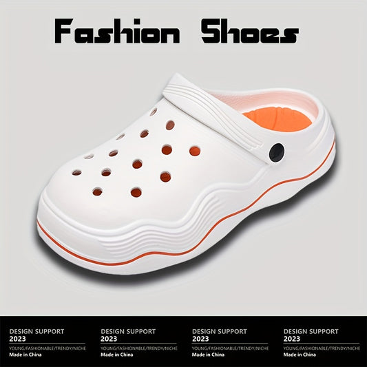 Men's Lightweight Comfy Cloud Clogs Hollow Out Non Slip Garden Shoes Summer