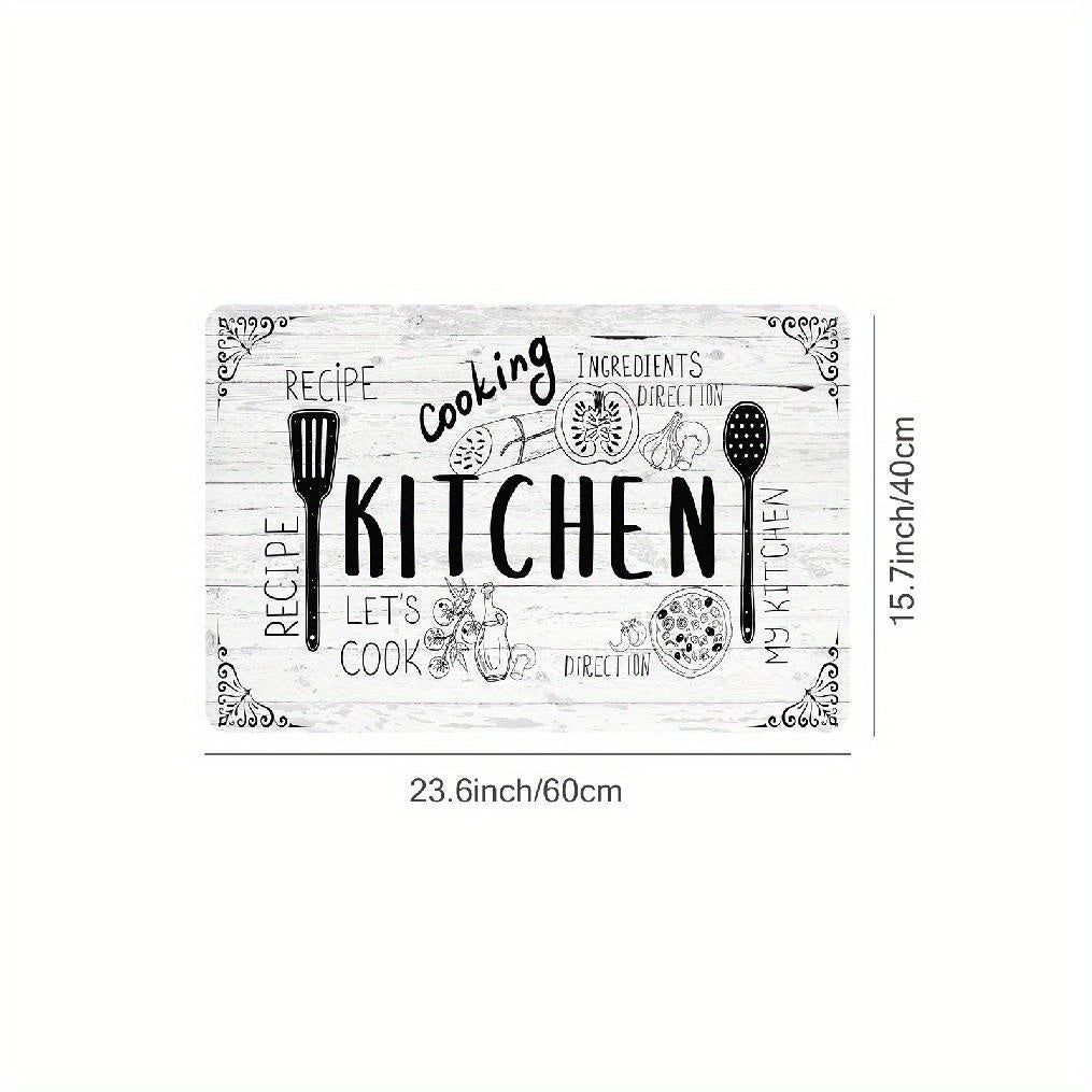 Soft Flannel Anti Fatigue Kitchen Mat Gothic Room Decor 16x48 Inches