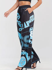  Wide Leg High Rise Pants