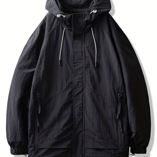 Men's Lightweight Windbreaker Zip Up Coat