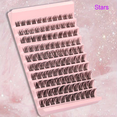 Volume Lash Extensions 110 Clusters C D Wispy Lashes DIY Home Application