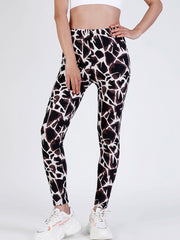 Women's Stone Print High Waist Cropped Pants