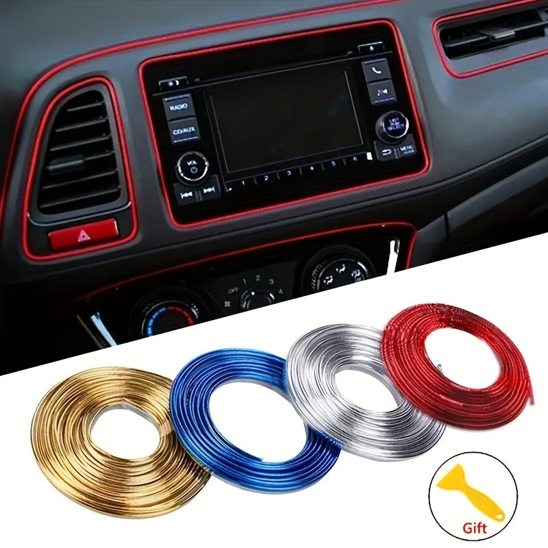 Universal Car Mold Decoration Flexible Strip 16ft 5m PVC Interior Car Decoration