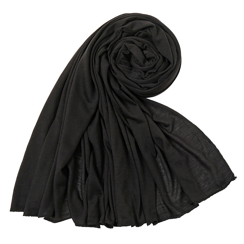Solid Bandana Women Sweater Bandana Scarf Long Turban Head Wrap