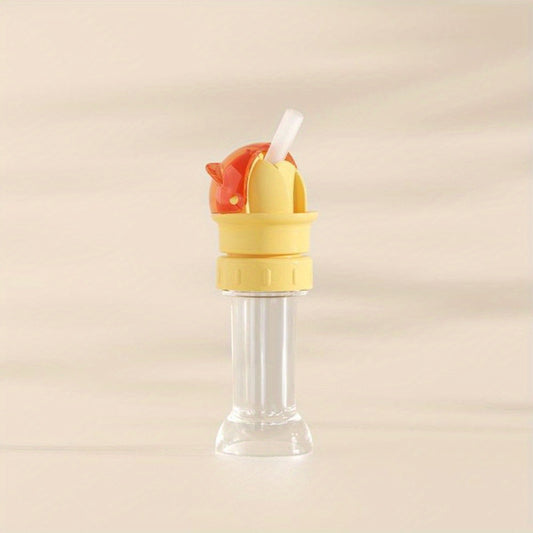 Spill-Proof Baby Water Bottle Cap with Straw