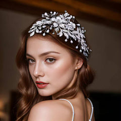 Bridal Flower-Shaped Hair Comb for Weddings