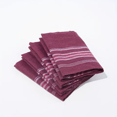 12pcs Classic Men's Plaid Handkerchiefs Vintage Inspired Woven Fabric