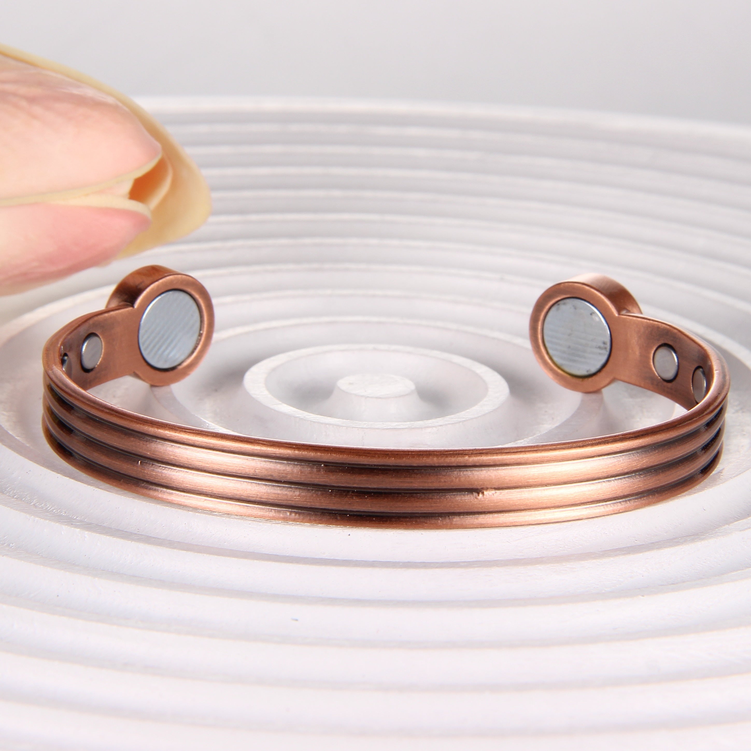 Adjustable Pure Copper Magnetic Bracelet for Men Women