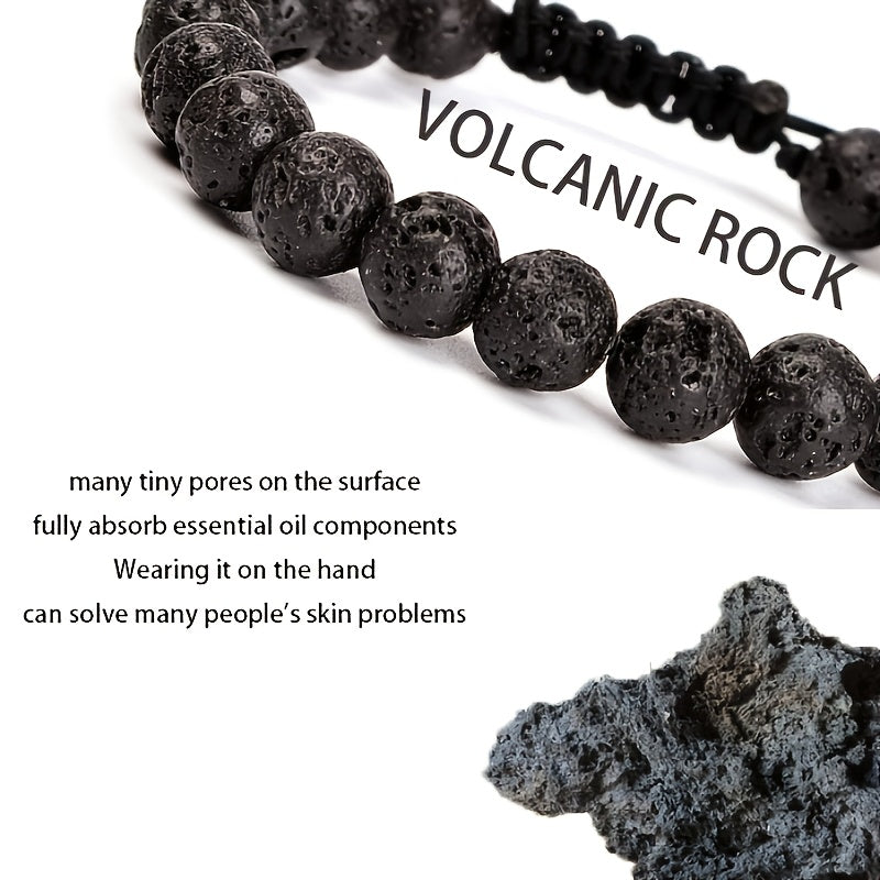Natural Healing Power Gemstone Beads Adjustable Bracelet