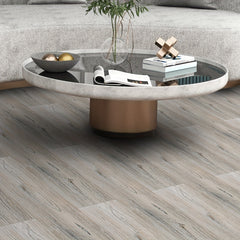 Brown Wood Grain Print Waterproof Floor Sticker