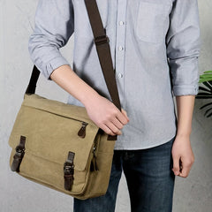 Retro Canvas Satchel Bag - Stylish & Waterproof