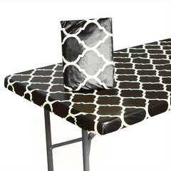 Elastic Outdoor Table Cover Waterproof PVC Cloth