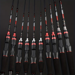 1pc Size Fishing Rod Spinning Casting With 24 Ton Carbon Fiber SiC Rings
