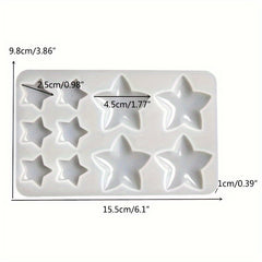 3D Starfish Pentagram Silicone Mold for Resin Casting
