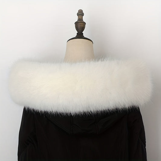 Faux Fur Collar Scarf Hood for Winter Coat