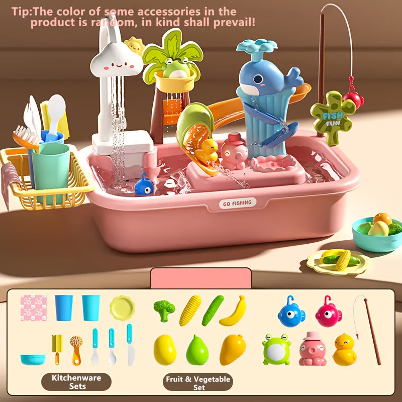 Theater Toy with Dishwasher and Pretend Play Tools