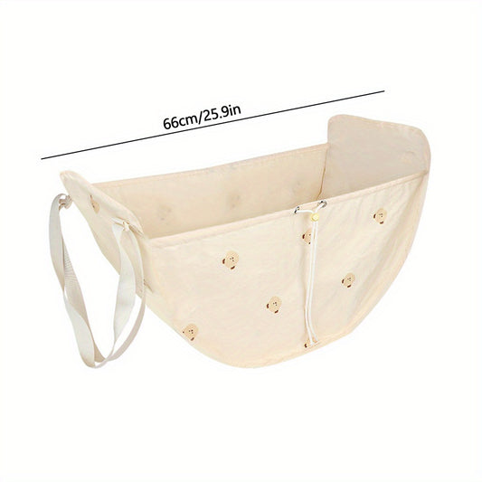 Kids' Baby Car Storage Bag Cartoon Bear Pattern Large Capacity Hanging Bag