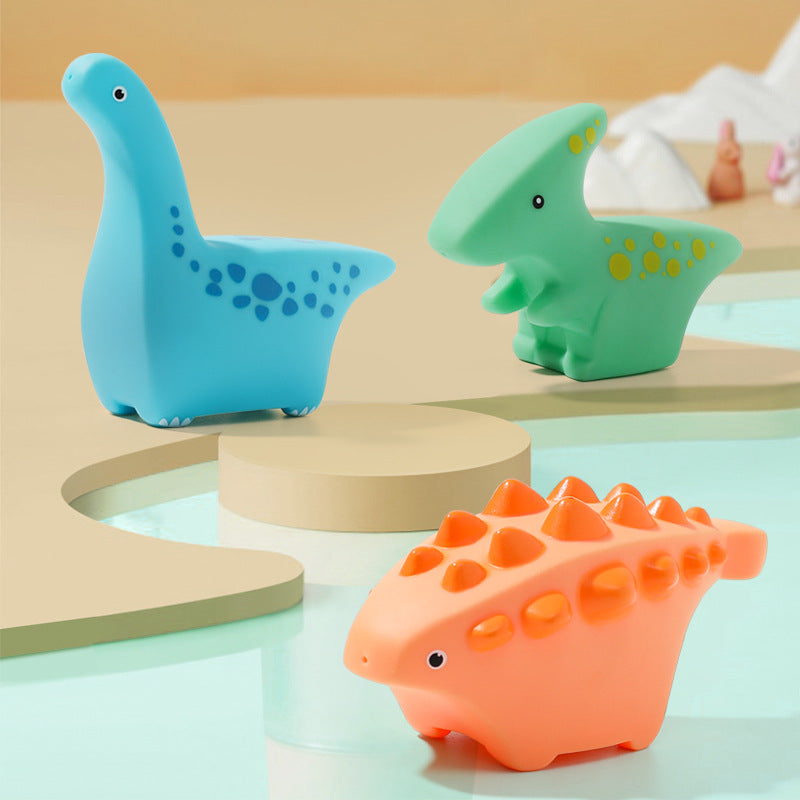 3pcs Baby Dinosaur Bath Toys For Toddler Mold Kids Bathtub Pool Toys