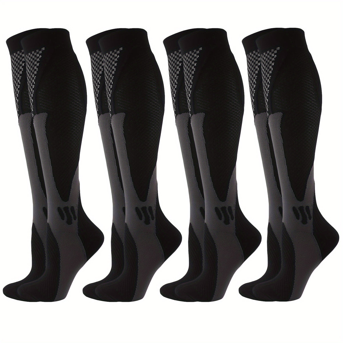Men's Compression Sport Socks - Sweat Absorbing Nylon Blend