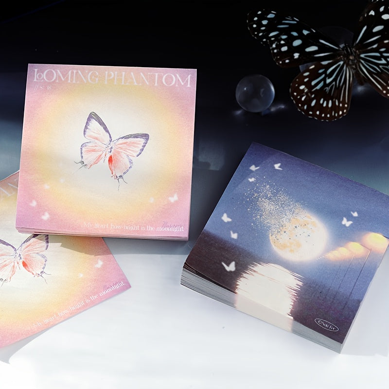 100pcs Sticky Note Book Lost Weight Flow Trace Dream Student Note Paper 80mm