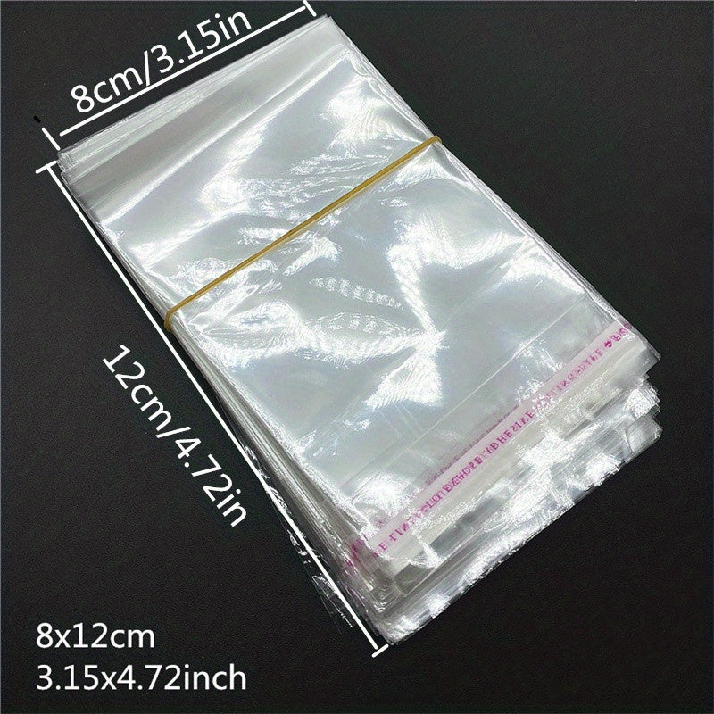200pcs Transparent Self-adhesive Bags for Candy Chocolate Packaging