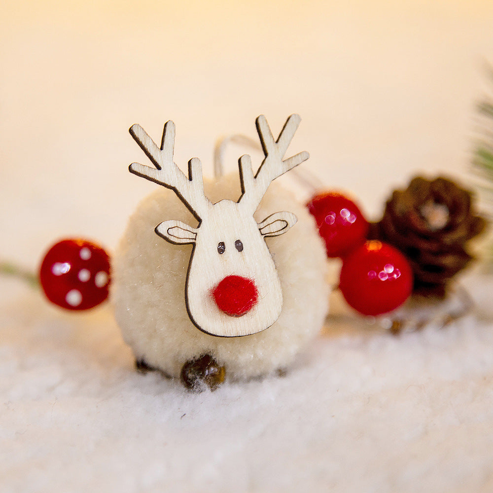Christmas Reindeer Small Hanging Pendant Mini Felt Xmas Tree Ornament