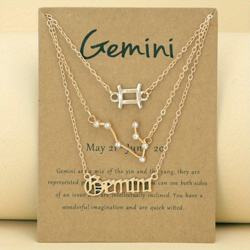Zodiac Symbols Thin Chain Anklet Friendship Bracelet Gift For Women