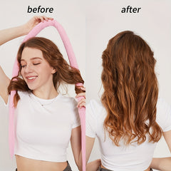 Silk Heatless Curling Rod Headband - Soft Hair Rollers For Women Girls