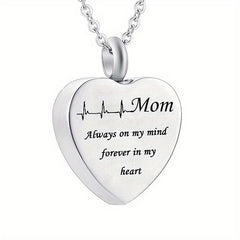 Dad Heart Cremation Urn Necklace For Ashes