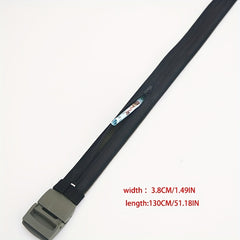 Men's Casual Buckle Belt Zipper Wallet Outdoor Party Accessory