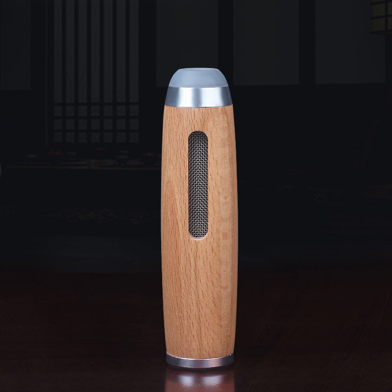 Mini Car Ashtray Wood Portable Smoking Ash Organizer