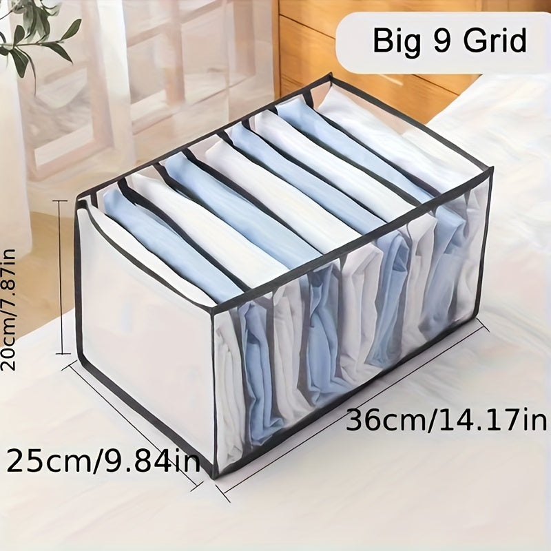 Mesh Jeans Divider Storage Box Closet Organizer