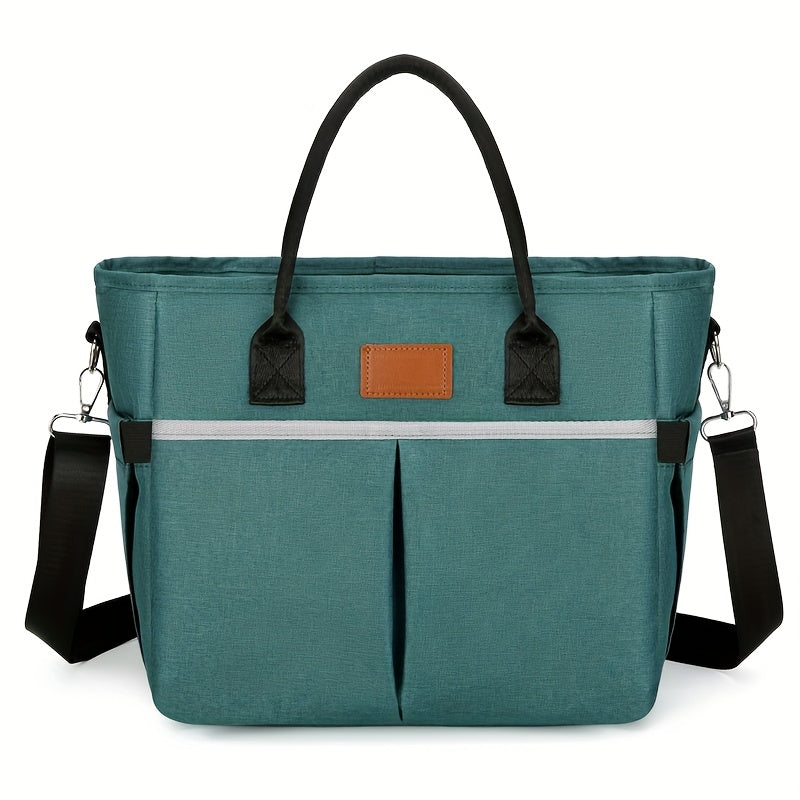 Large Capacity Insulated Lunch Tote with Mesh Pocket