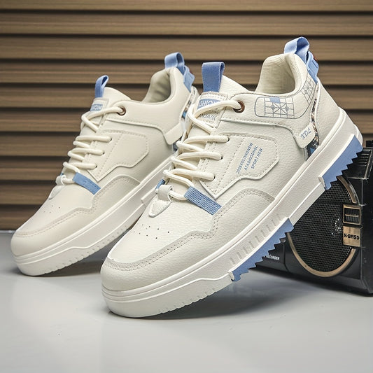 Men's Lace-up Skate Shoes Sporty Low Top Sneakers